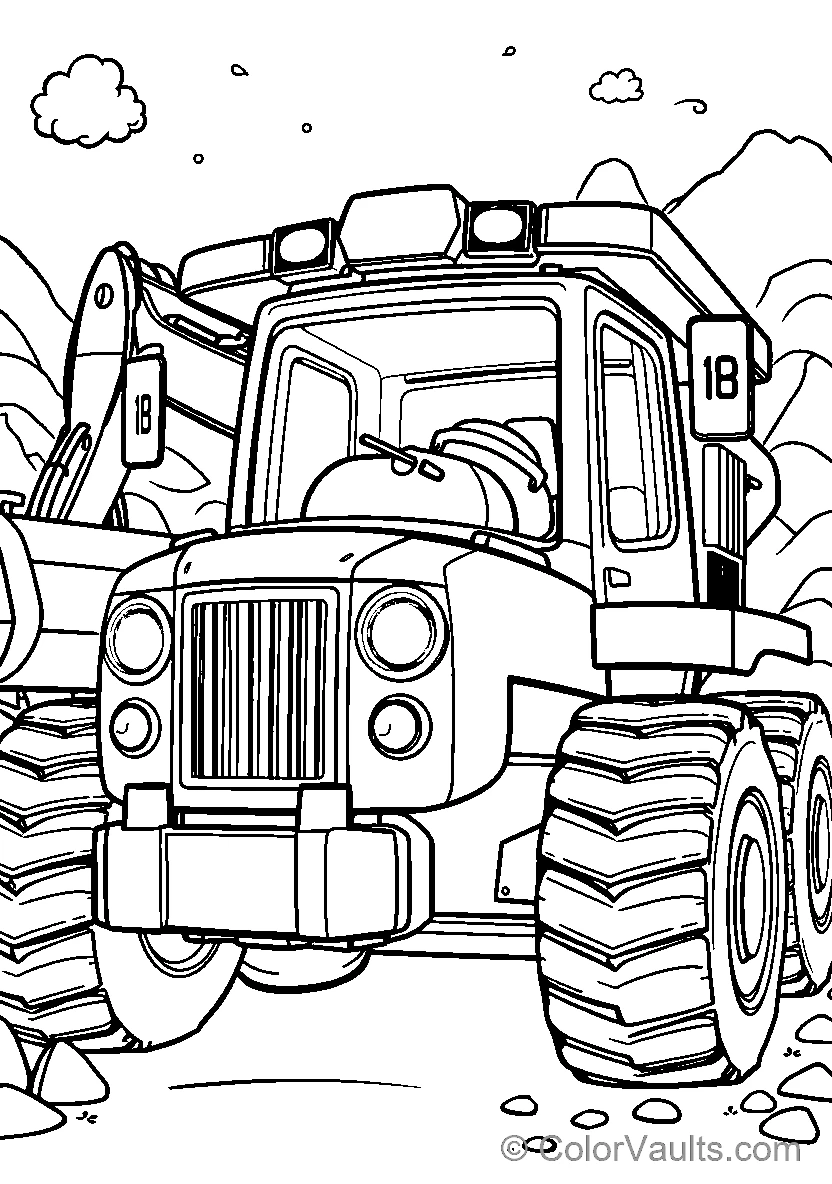 How to Draw a Big Wheel Monster Truck