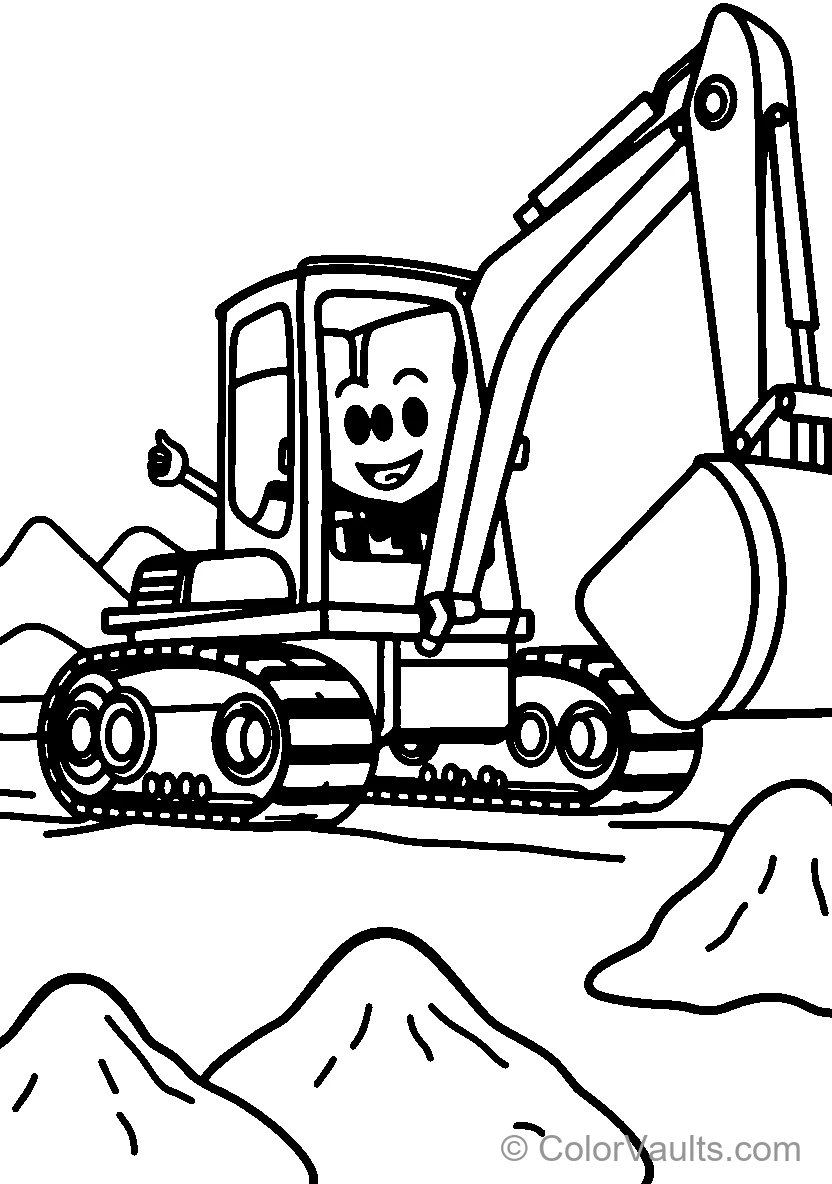 Smiling Bulldozer