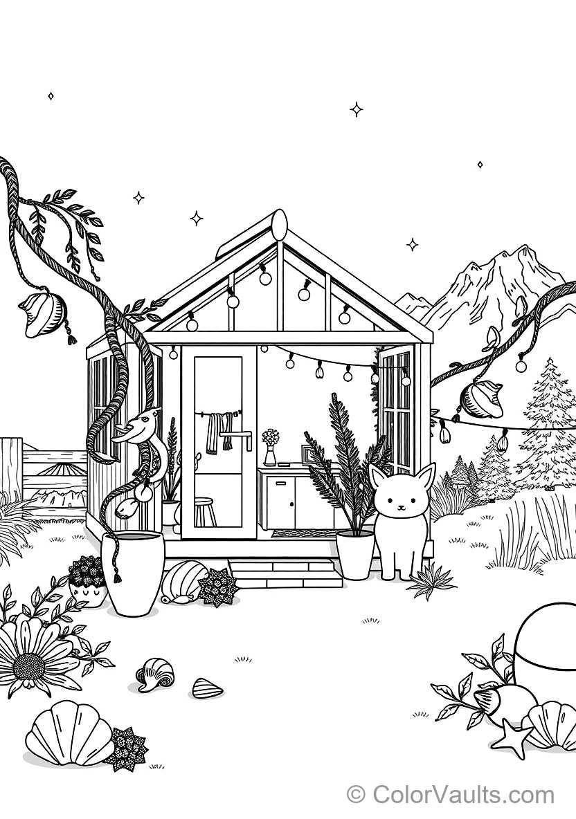 Warm Wooden Greenhouse Garden Retreat Filled