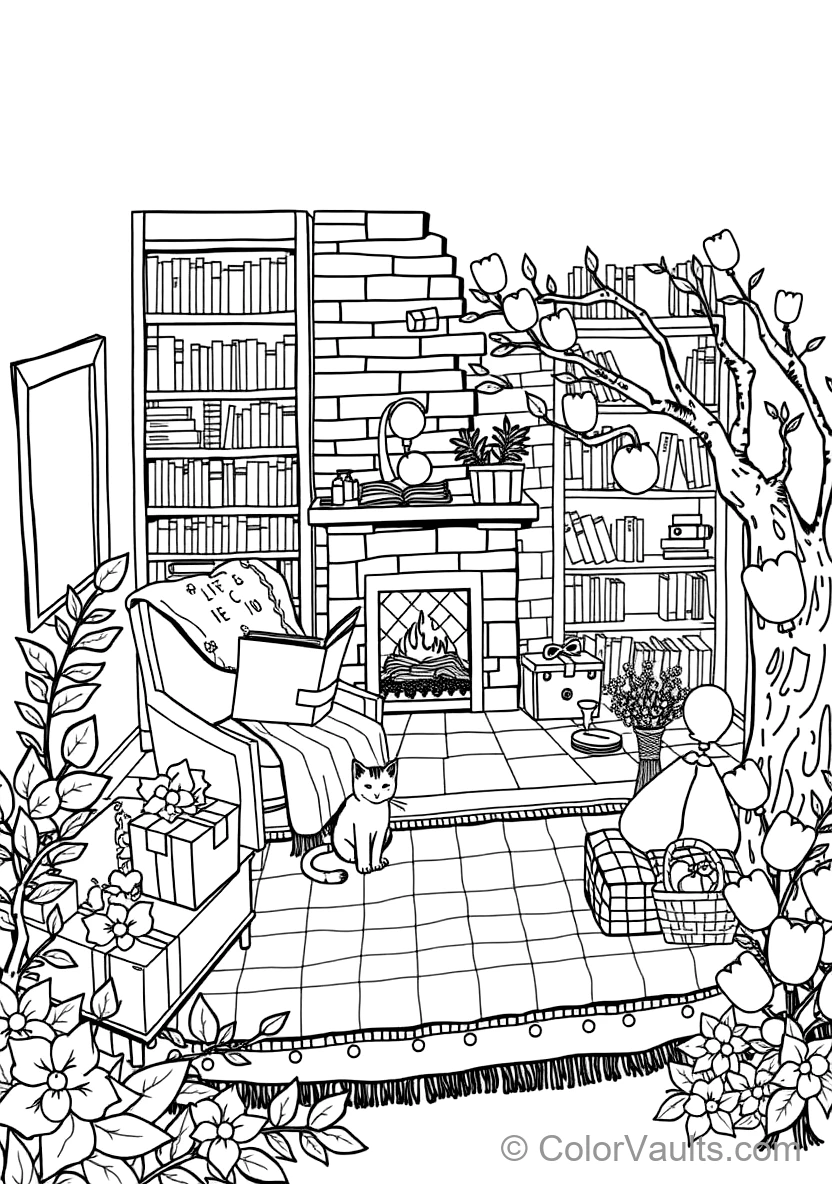 Cozy Reading Nook mit Plush Armchair (Scene 15)