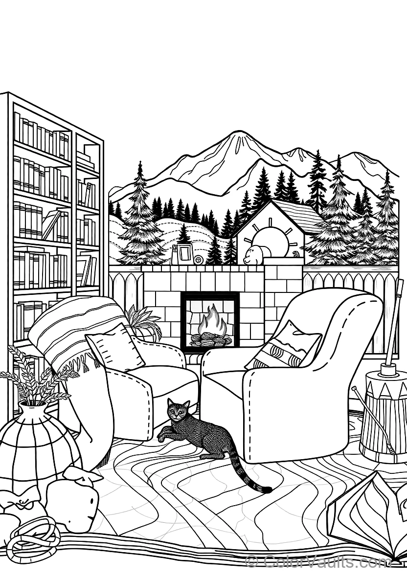 Cozy Reading Nook mit Plush Armchair (Scene 29)