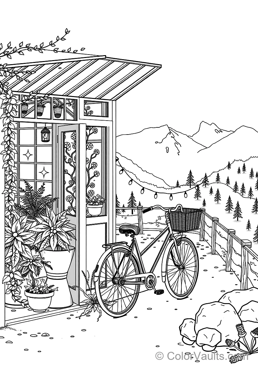 Warm Wooden Greenhouse Garden Retreat Filled (Scene 27)