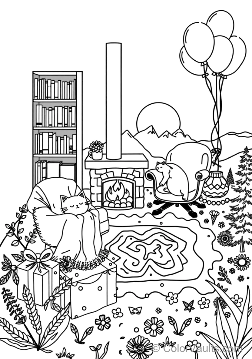 Cozy Reading Nook mit Plush Armchair (Scene 31)