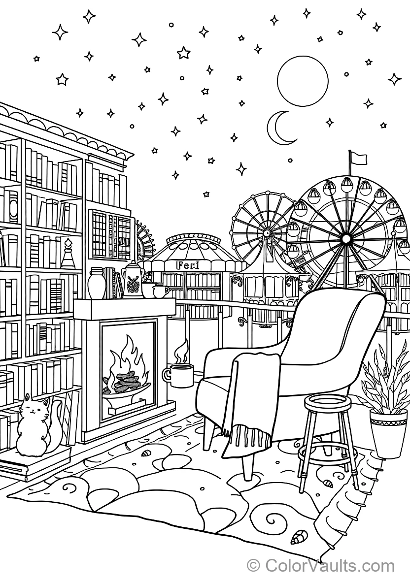 Cozy Reading Nook mit Plush Armchair (Scene 37)