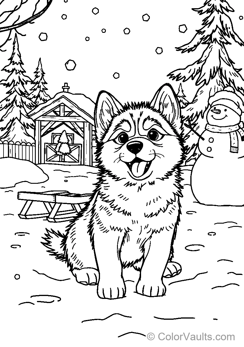Een Vrolijke Pup in Winter Wonderland