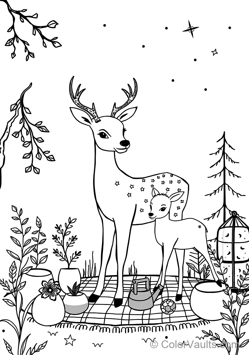 Woodland Craft Sketch: Wise Owl Perched on Branch (2)
