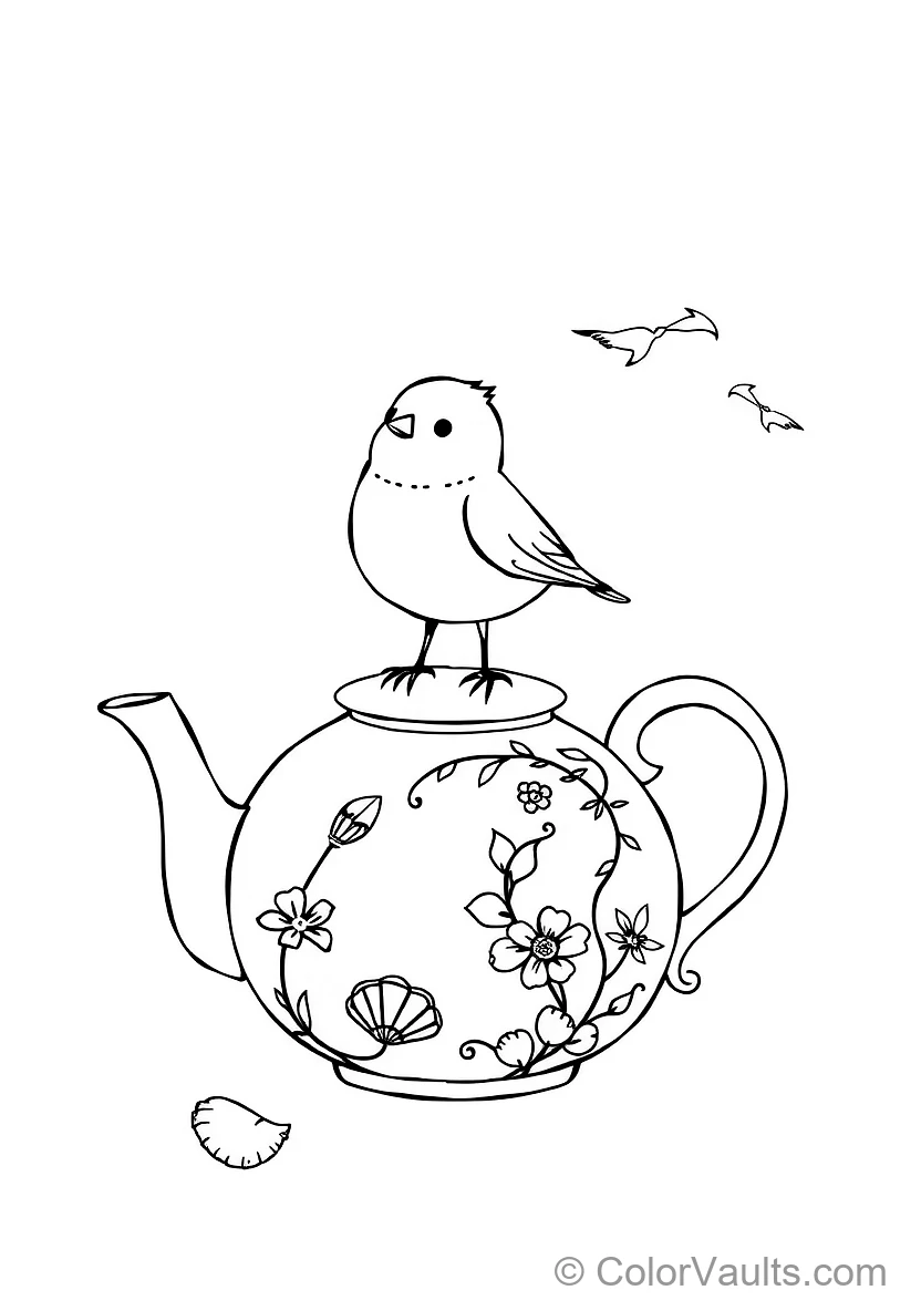 Woodland Craft Sketch: Little Raccoon with Berries (2)