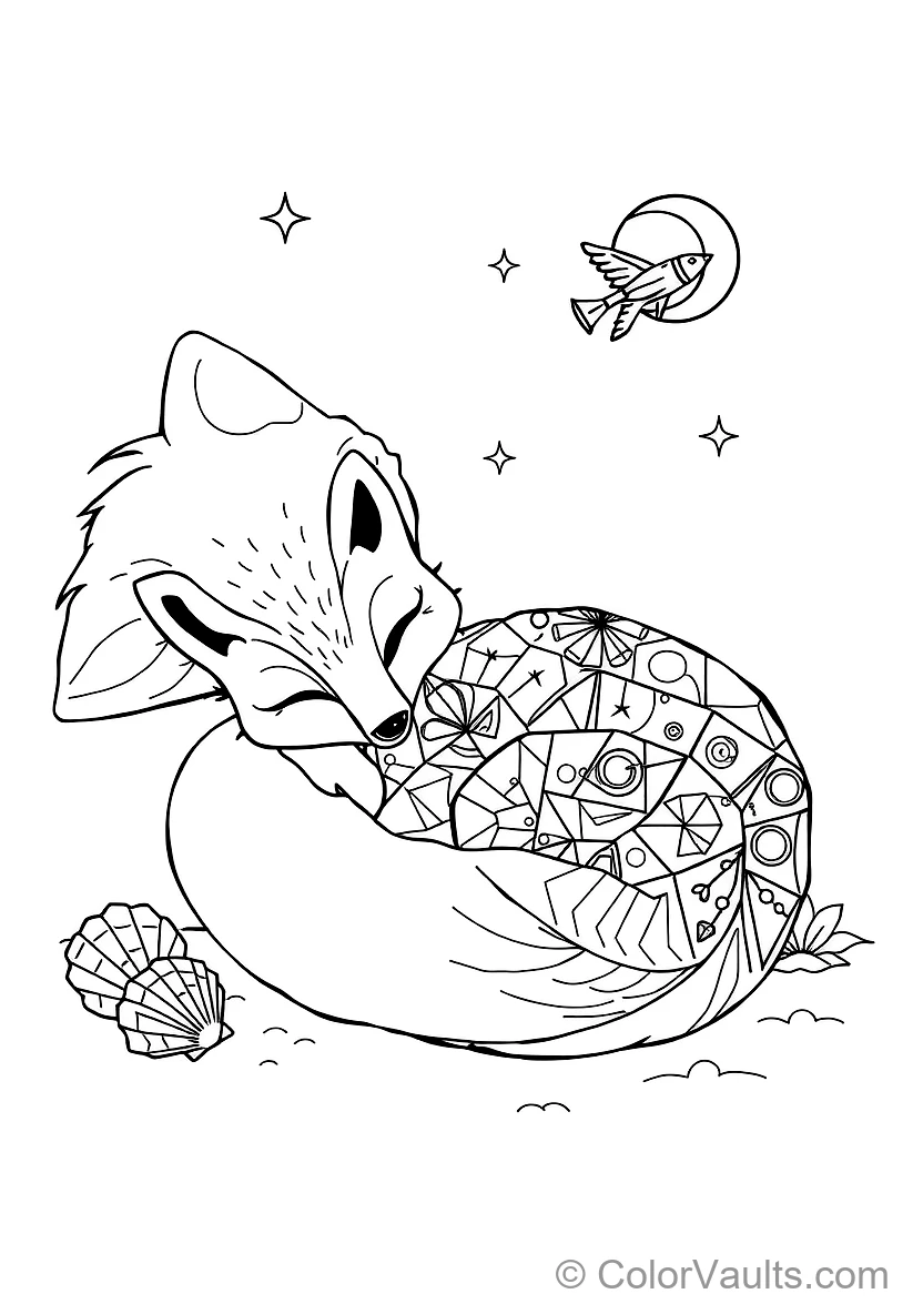Playful Animal Craft Sketch: Kitten with Ball of Yarn (3)