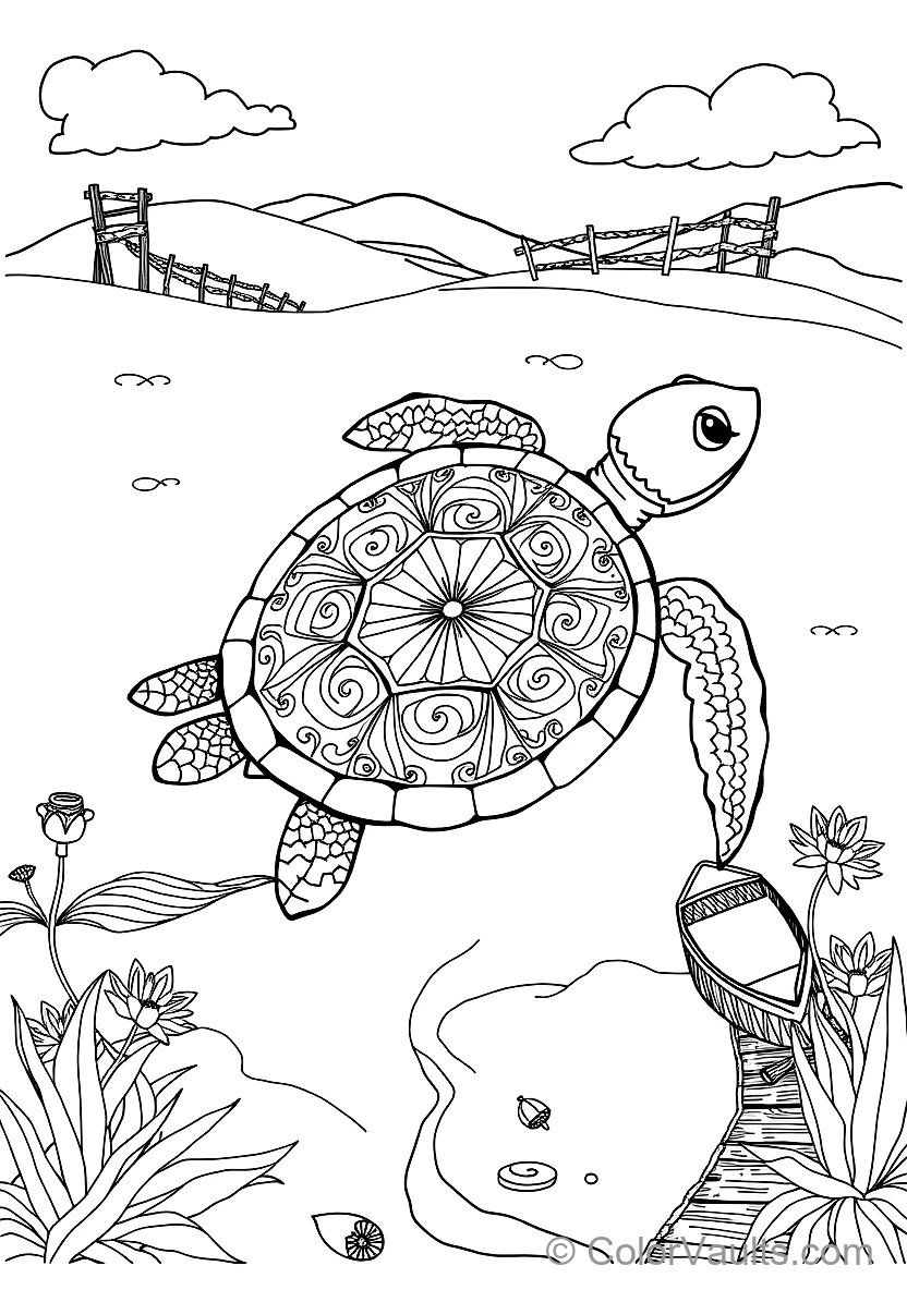 Sweet Animal Sketch: Little Lamb in Meadow Grass (3)