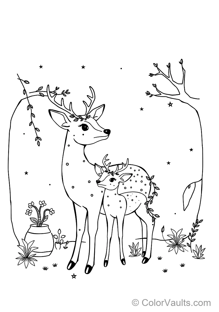 Woodland Craft Sketch: Little Raccoon with Berries (4)
