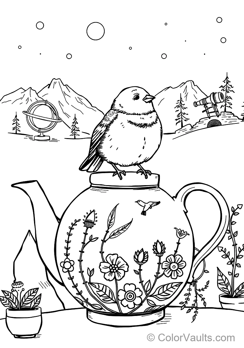 Whimsical Craft Sketch: Fox with Bushy Tail (5)