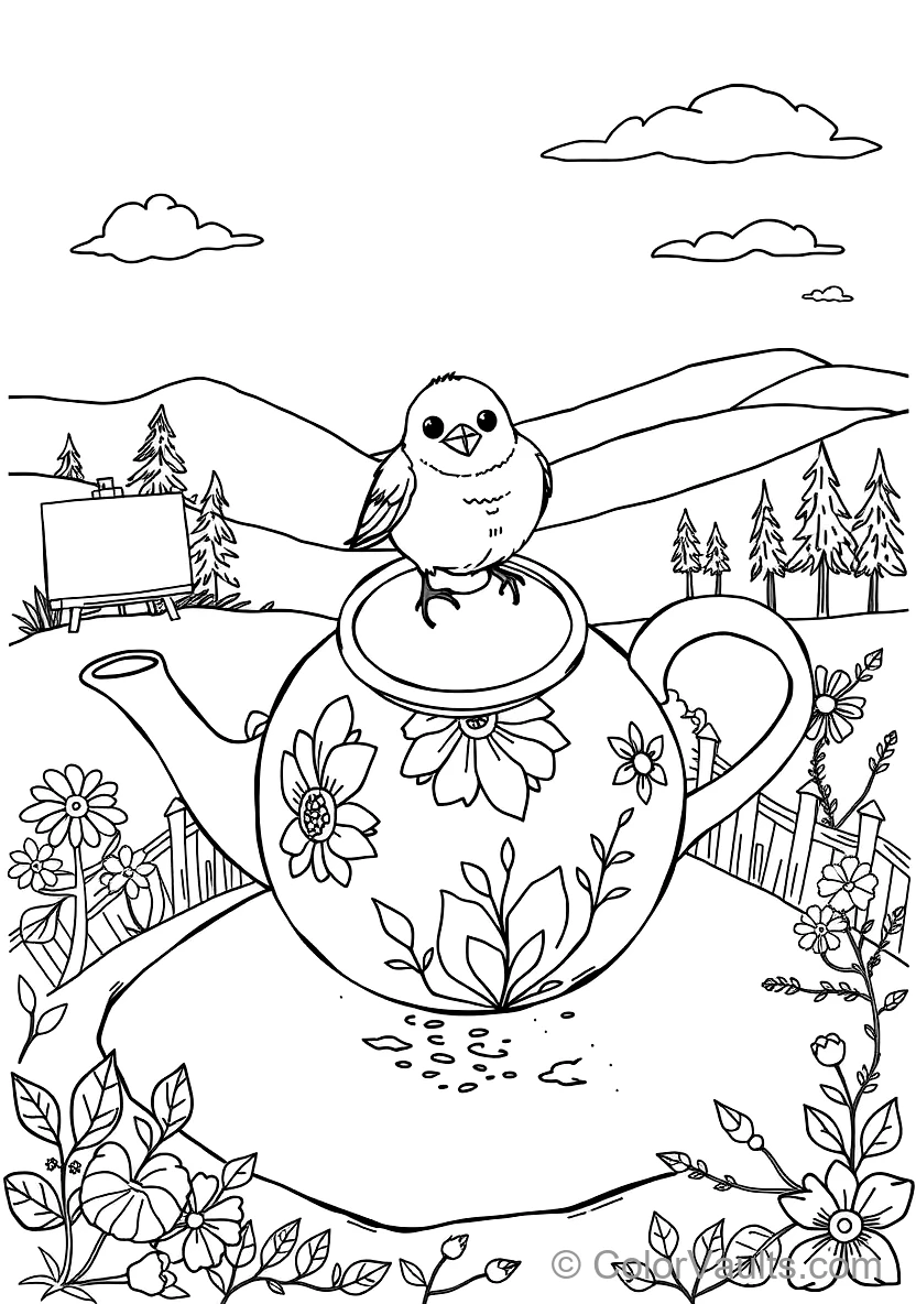 Sweet Animal Craft Sketch: Little Bunny in Flower Field