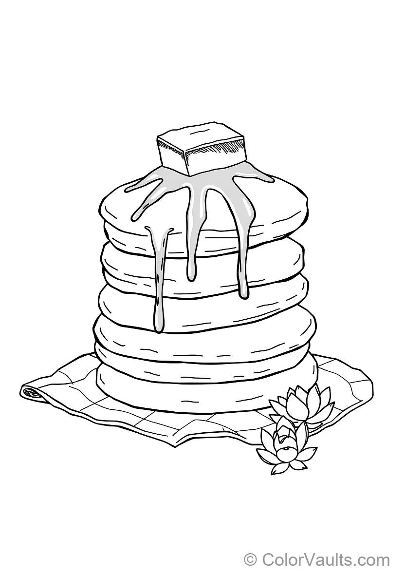 Sweet Bakery Sketch: Cinnamon Roll with Vanilla Glaze