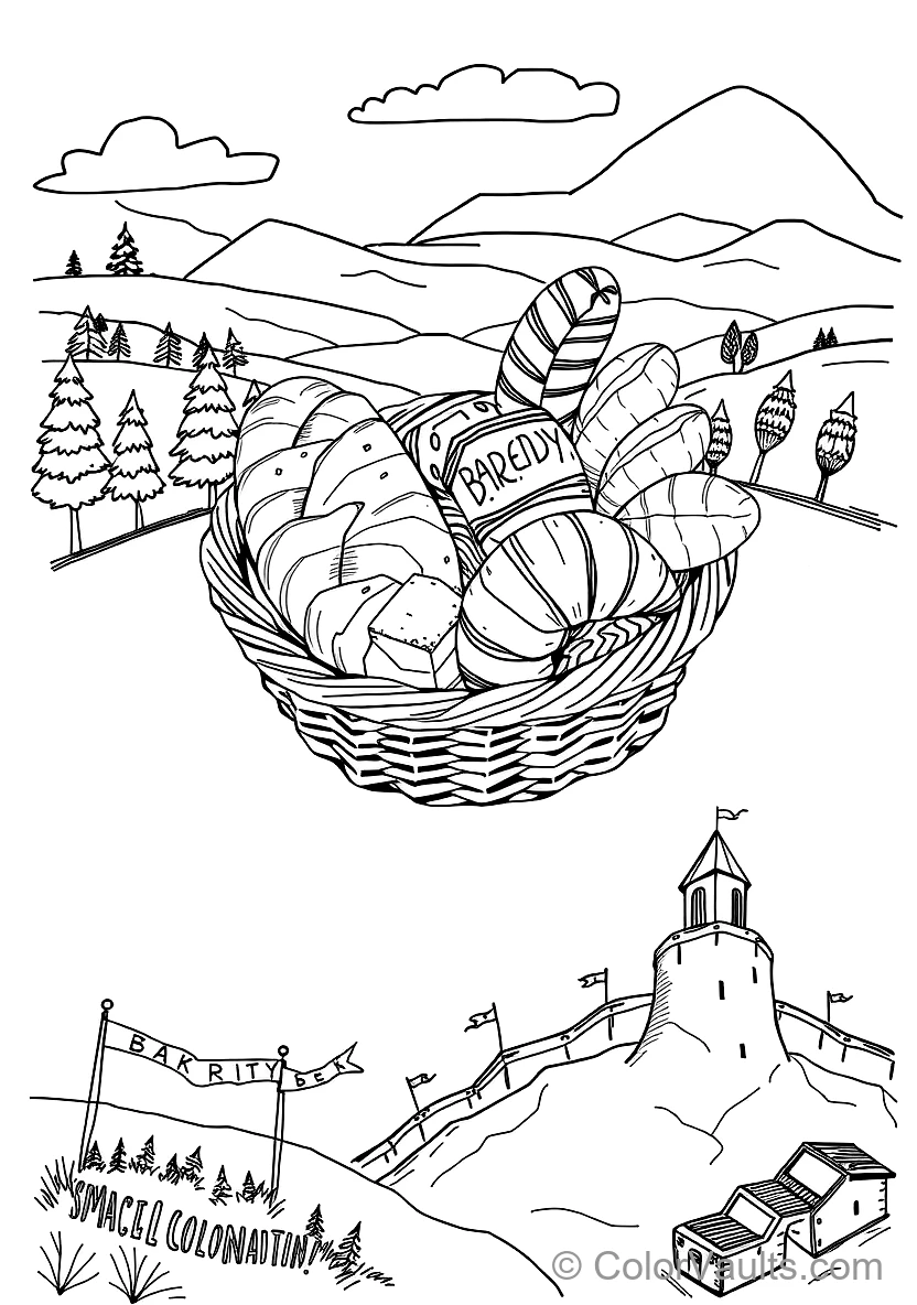 Sweet Bakery Sketch: Cinnamon Roll with Vanilla Glaze (2)