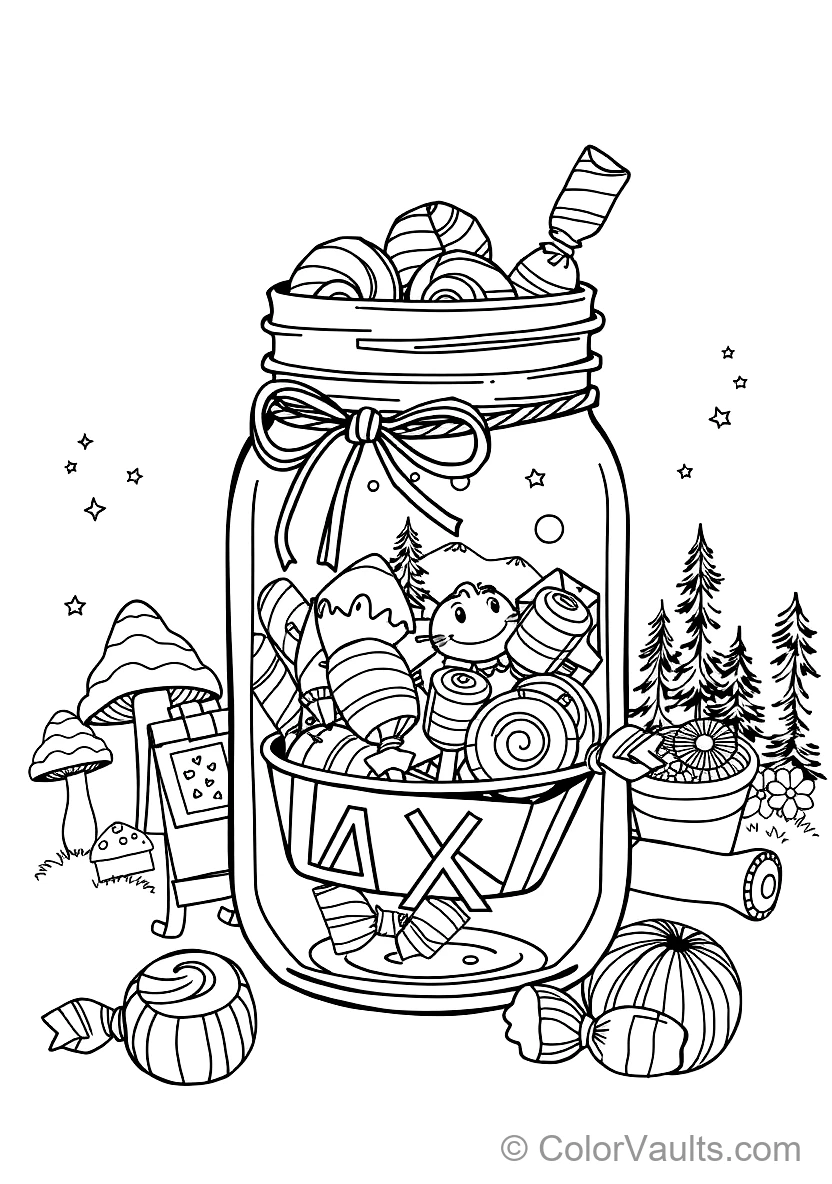 Sweet Food Sketch: Swirly Lollipop Candy Assortment (3)