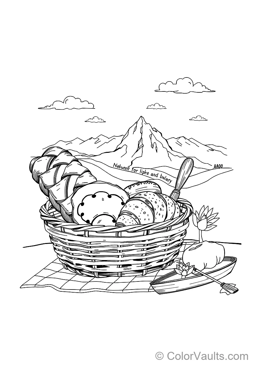 Delicious Treats Sketch: Bowl of Fresh Ice Cream Scoops (5)