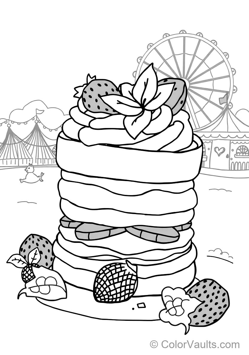 Artisan Food Sketch: Waffle with Maple Syrup and Butter (6)