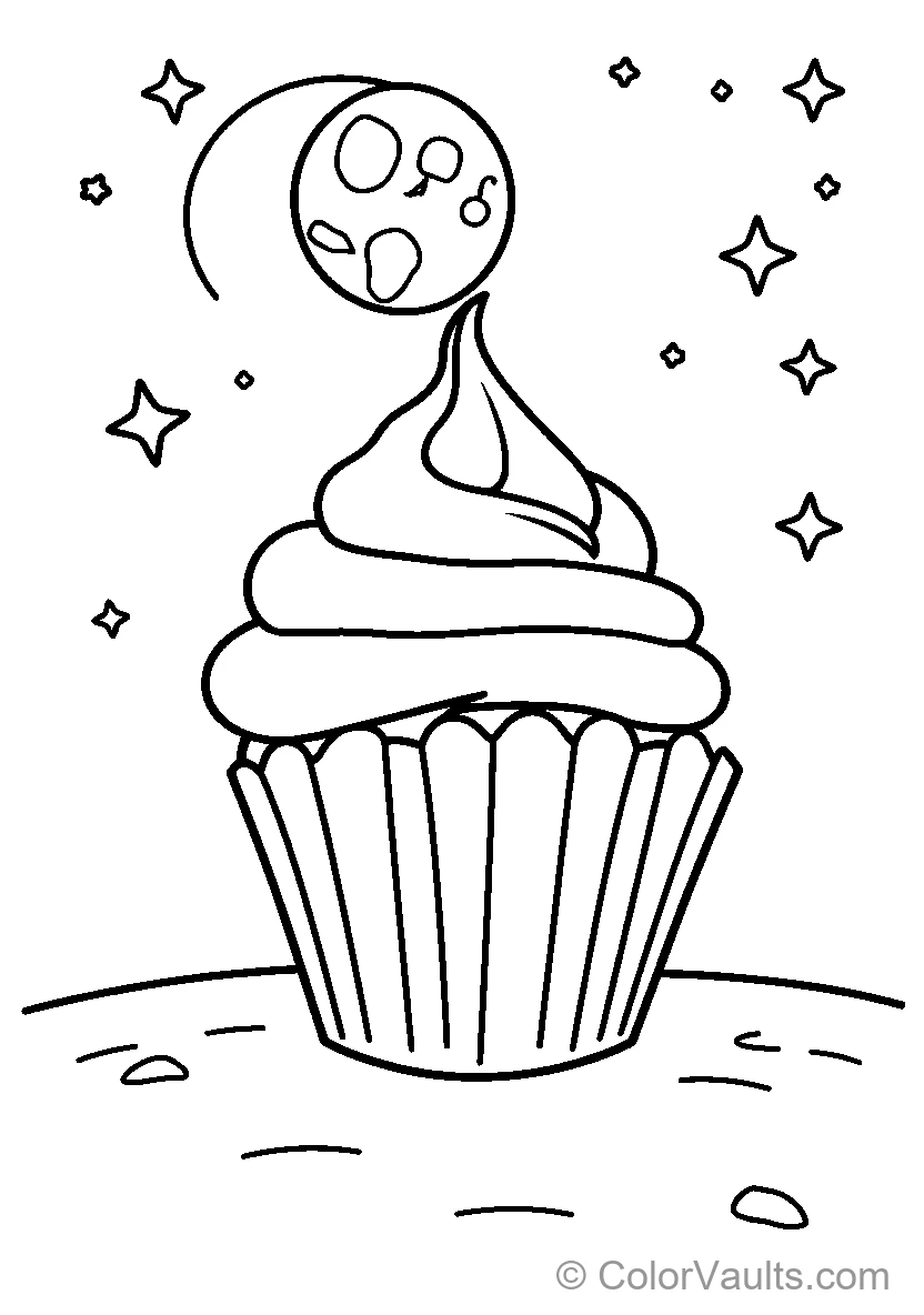 Cupcake Under The Moon