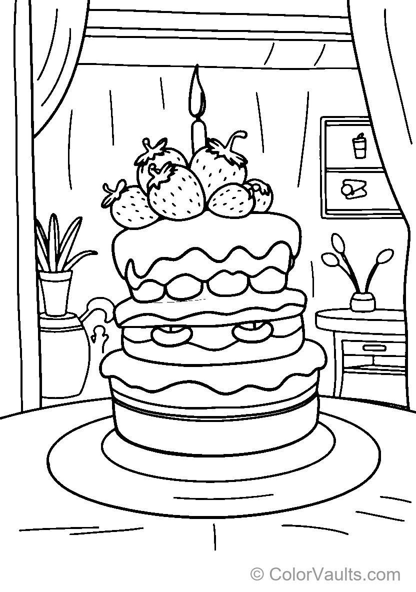 Decorated Birthday Cake