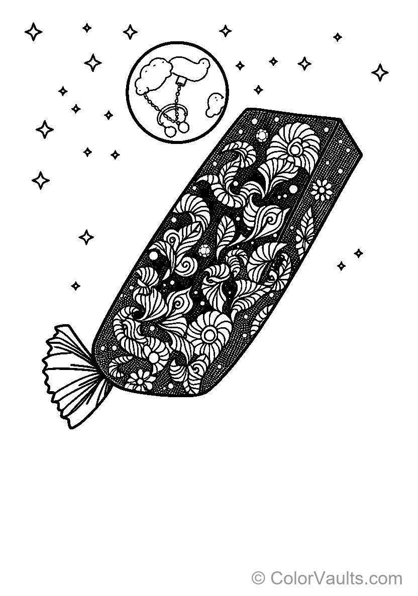 Decorated Candy In The Night Sky