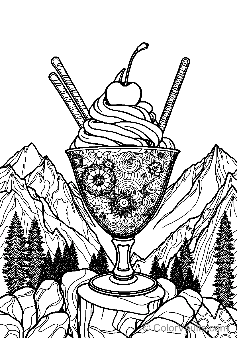 Mountain Ice Cream Sundae (Scene 2)