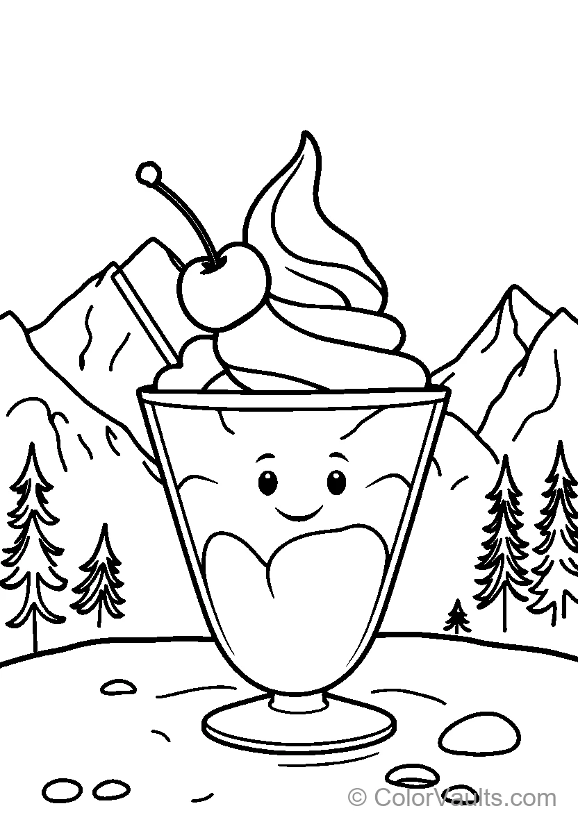 Smiling Ice Cream Sundae (Scene 3)