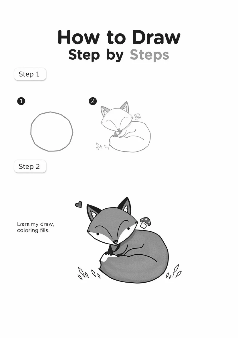 Schritt für Schritt Drawing Tutori