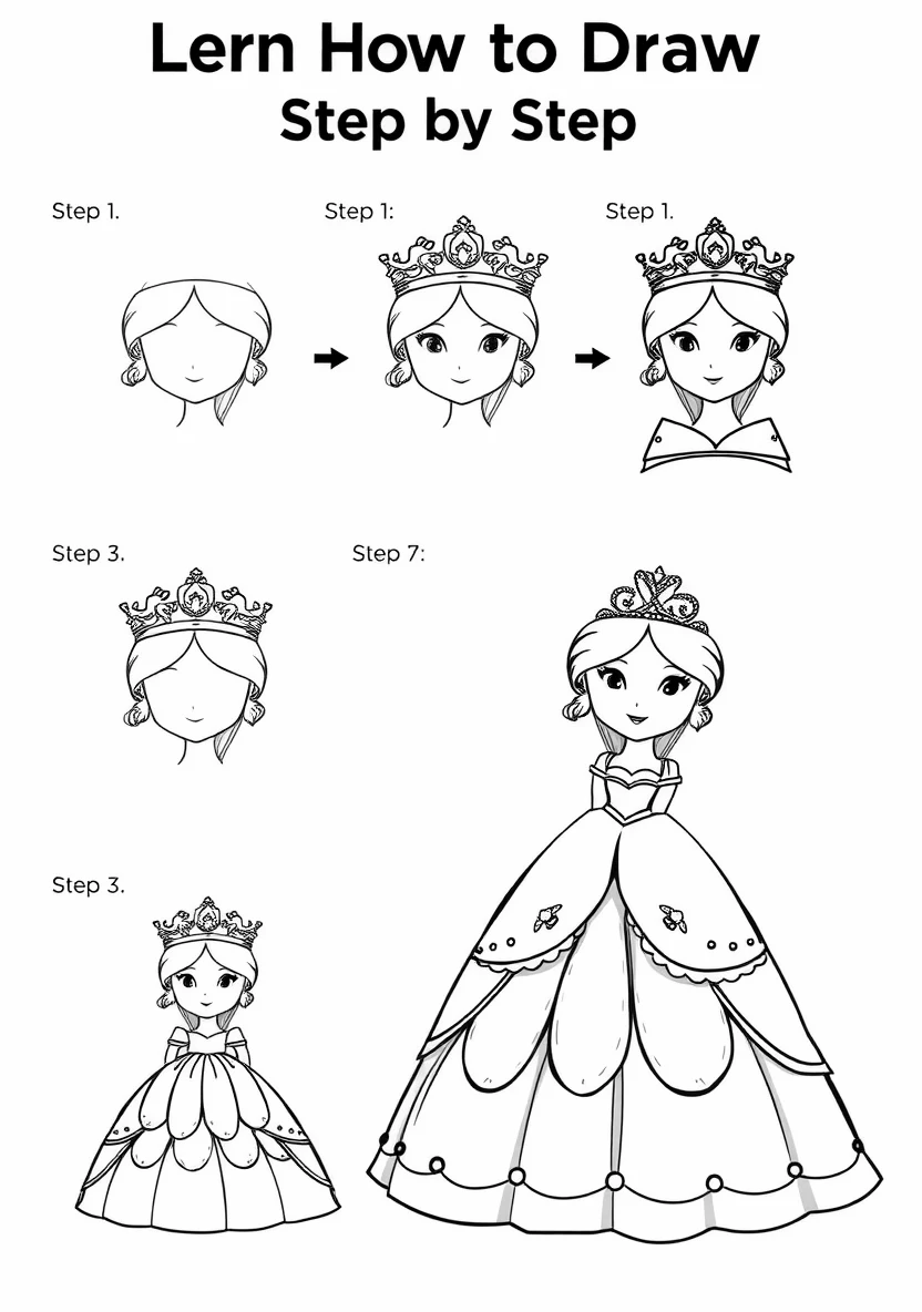 How to Draw Schritt für Schritt coloring page 2
