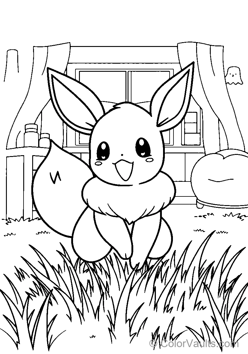 Cute Bunnies & Small Pets coloring page 3