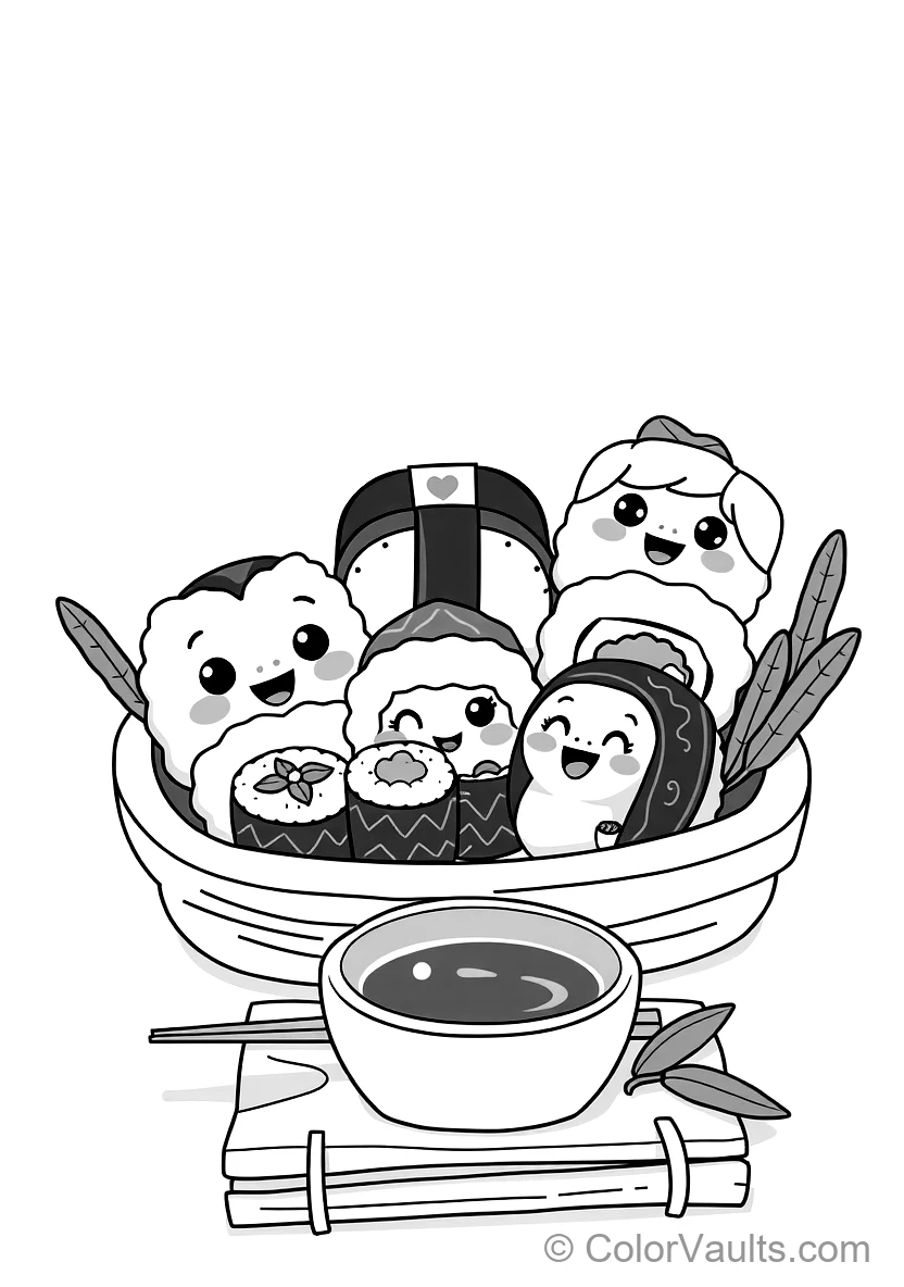 Süßer Kawaii Bento Lunchbox Filled mit Smiling Food
