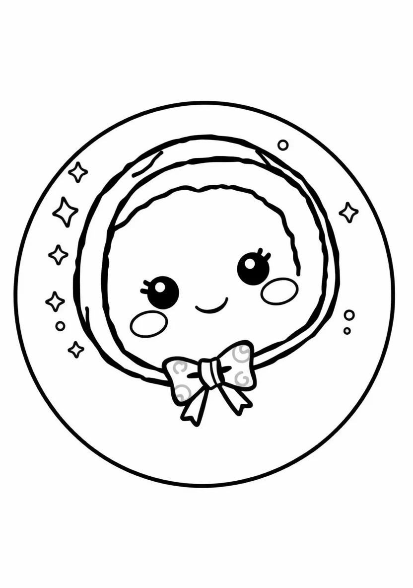 A Süßer Kawaii Illustration of a