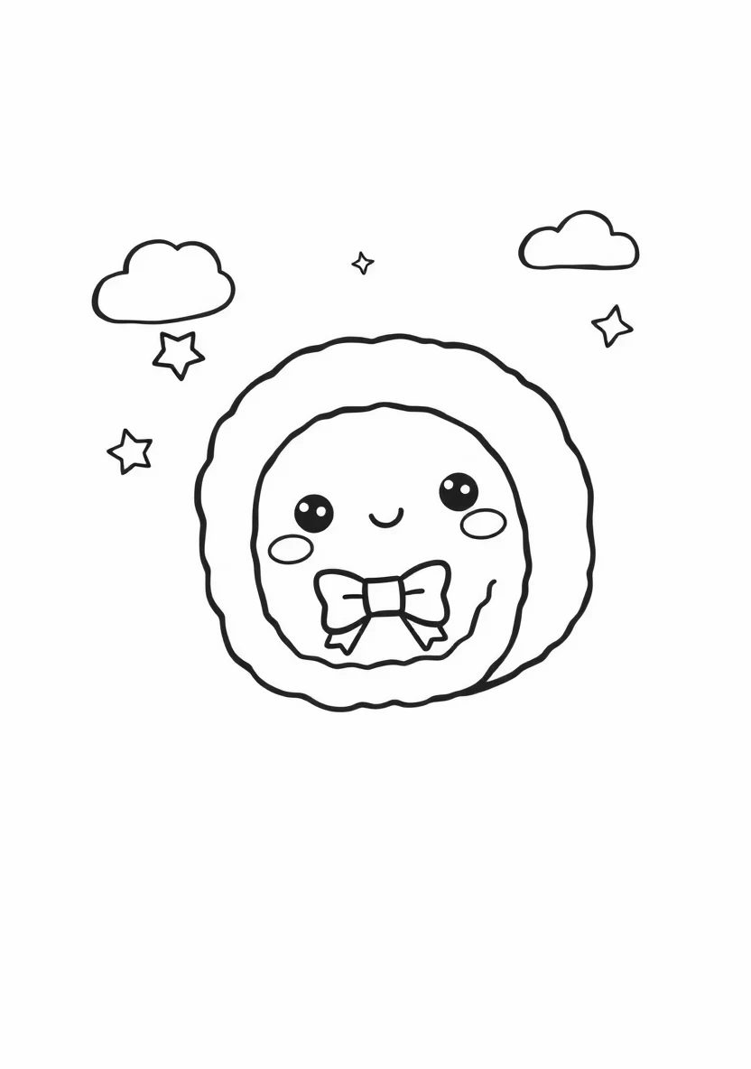 A Süßer Kawaii Illustration of a