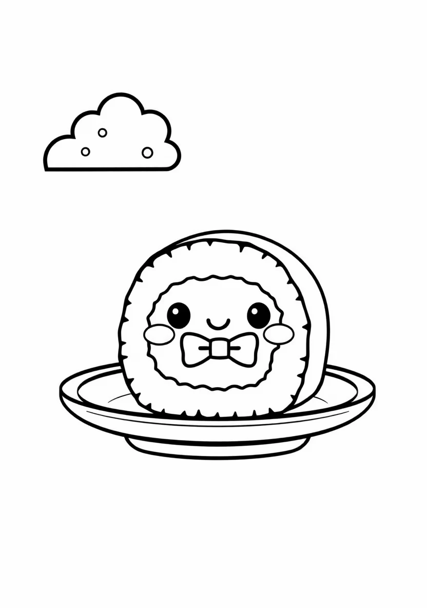 A Süßer Kawaii Illustration of a