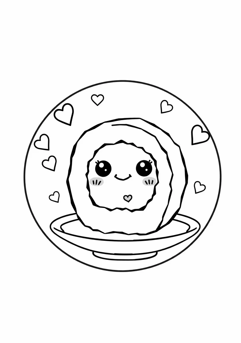 A Süßer Kawaii Illustration of a