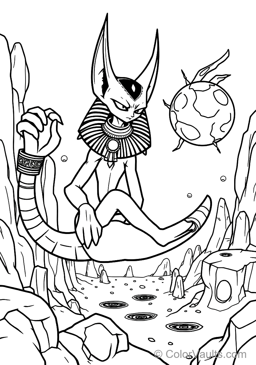 Anime Beerus from Dragon Ball Z (Scene 2)