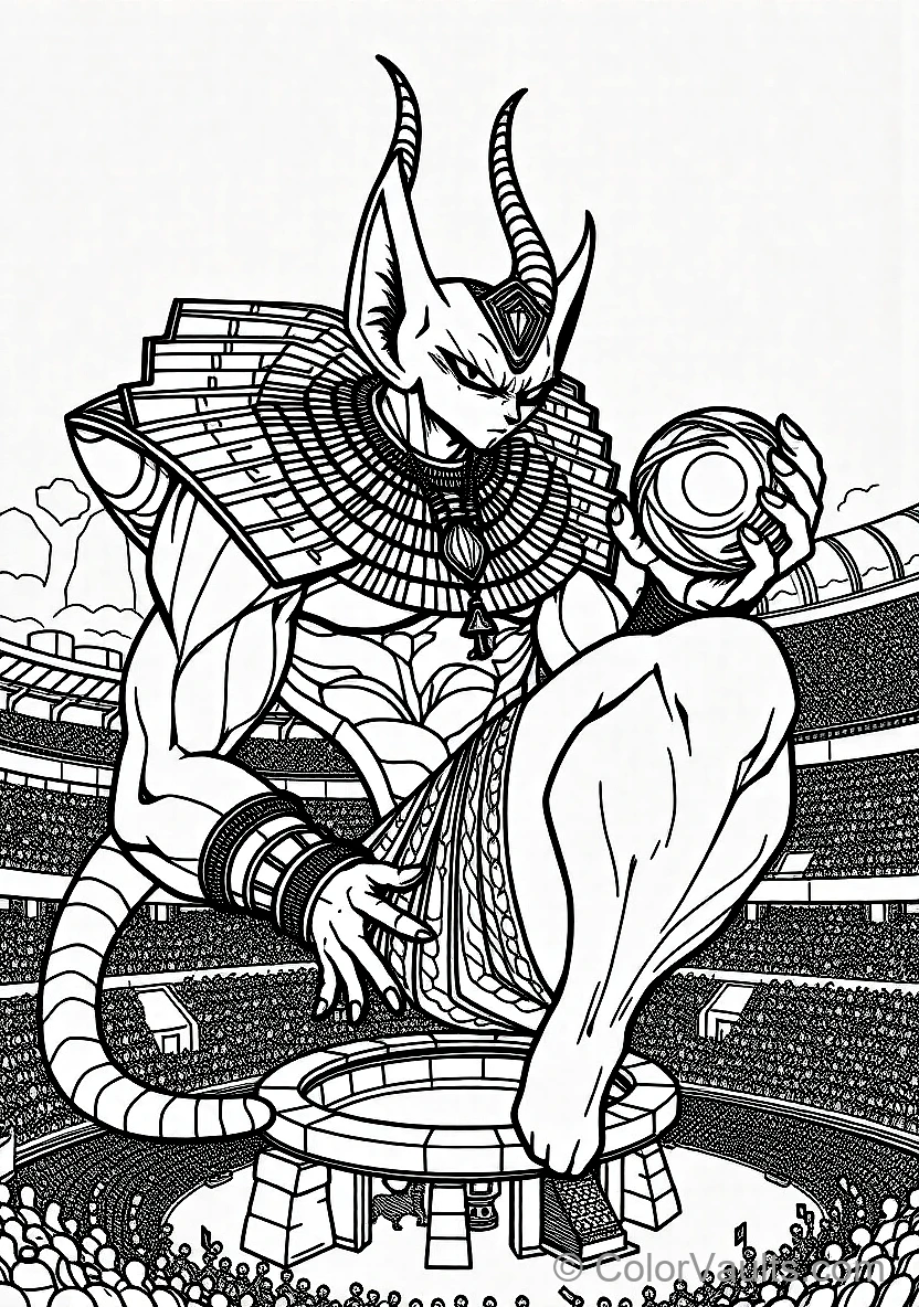 Anime Beerus from Dragon Ball Z (Scene 4)