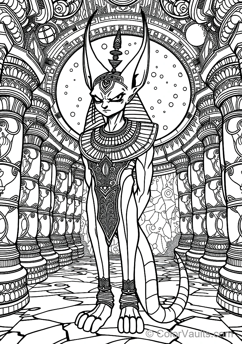 Anime Beerus from Dragon Ball Z (Scene 6)