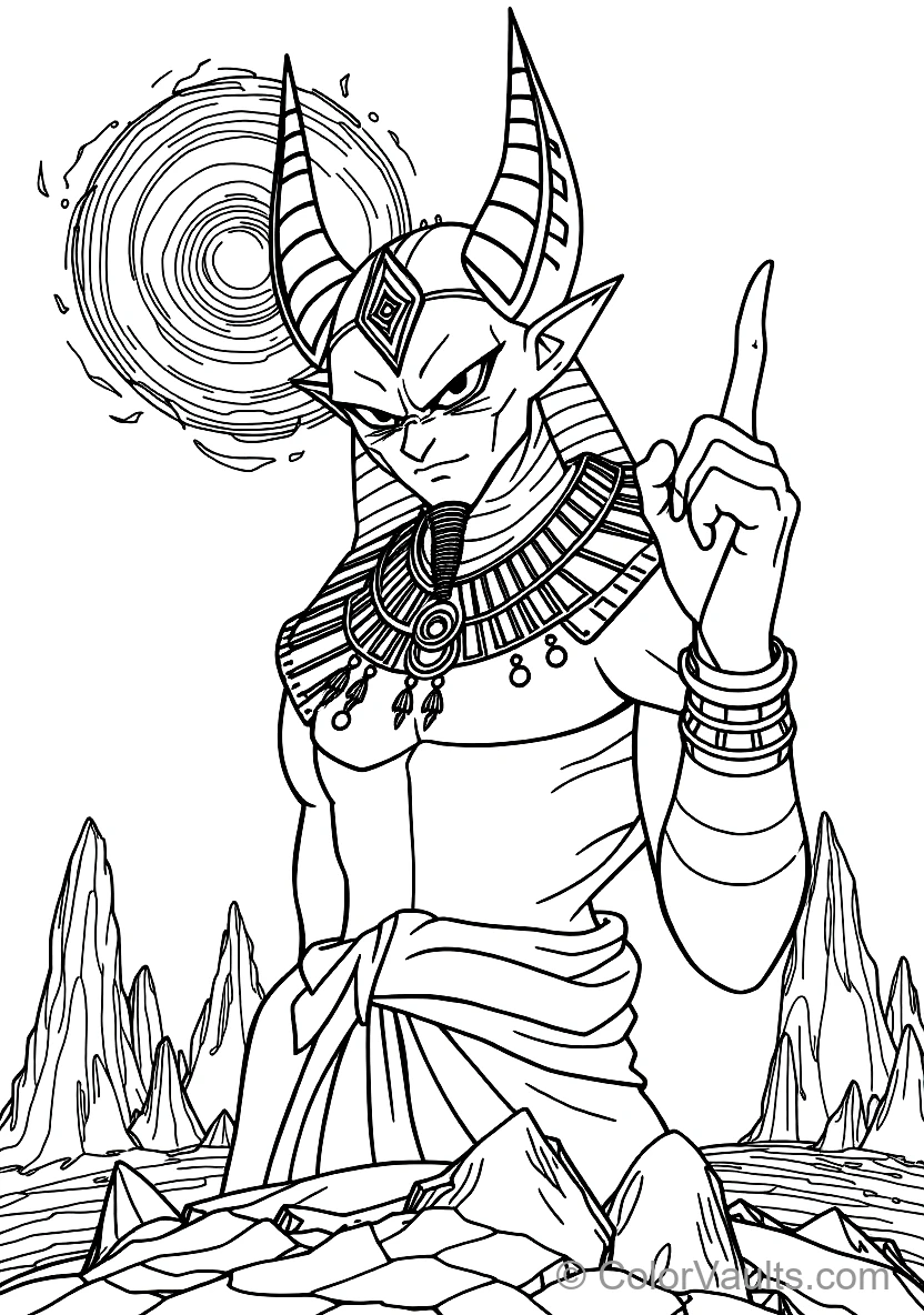 Anime Beerus from Dragon Ball Z (Scene 10)