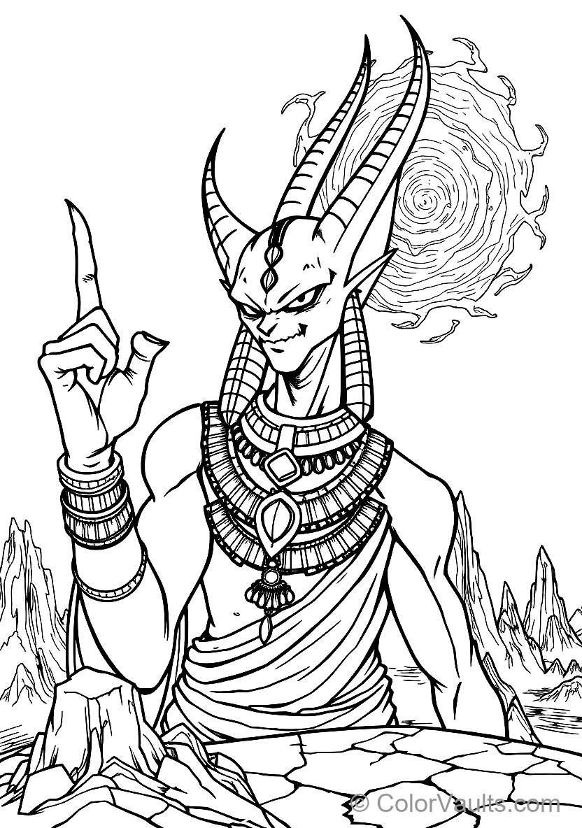 Anime Beerus from Dragon Ball Z (Scene 12)