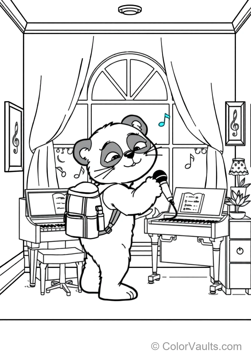 Pandy Paws the Half-cat Half-panda Giving a High-five