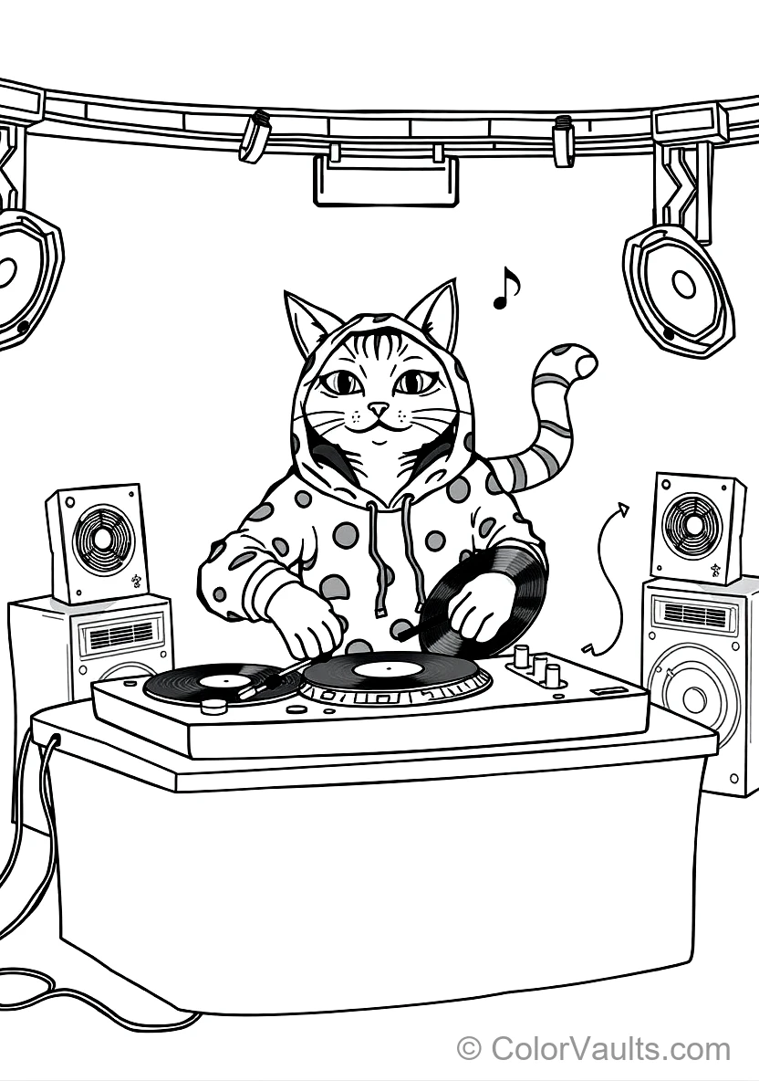 Dj Catnip Spinning Vinyl Records mit His Extendable (Scene 4)