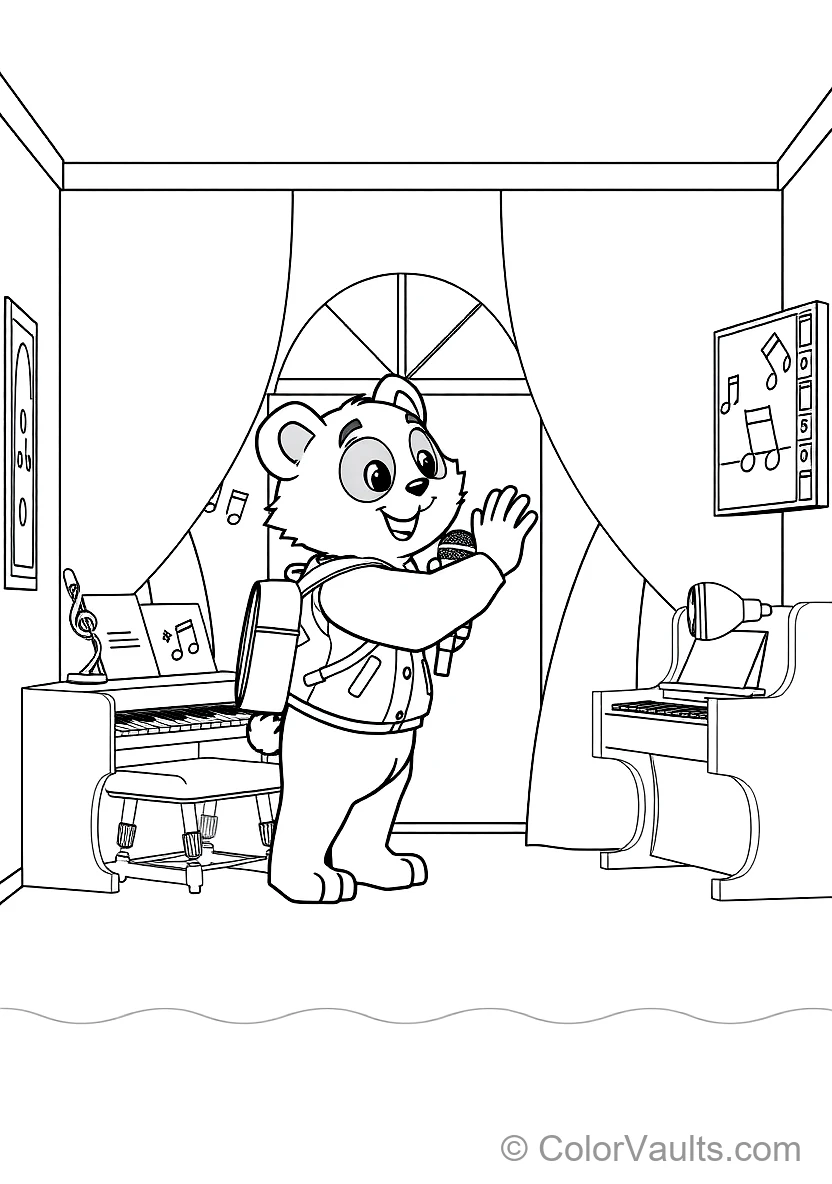 Pandy Paws the Half-cat Half-panda Giving a High-five (Scene 4)
