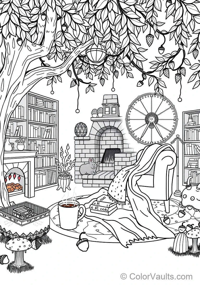 Cozy Reading Nook with Plush Armchair (Scene 39)