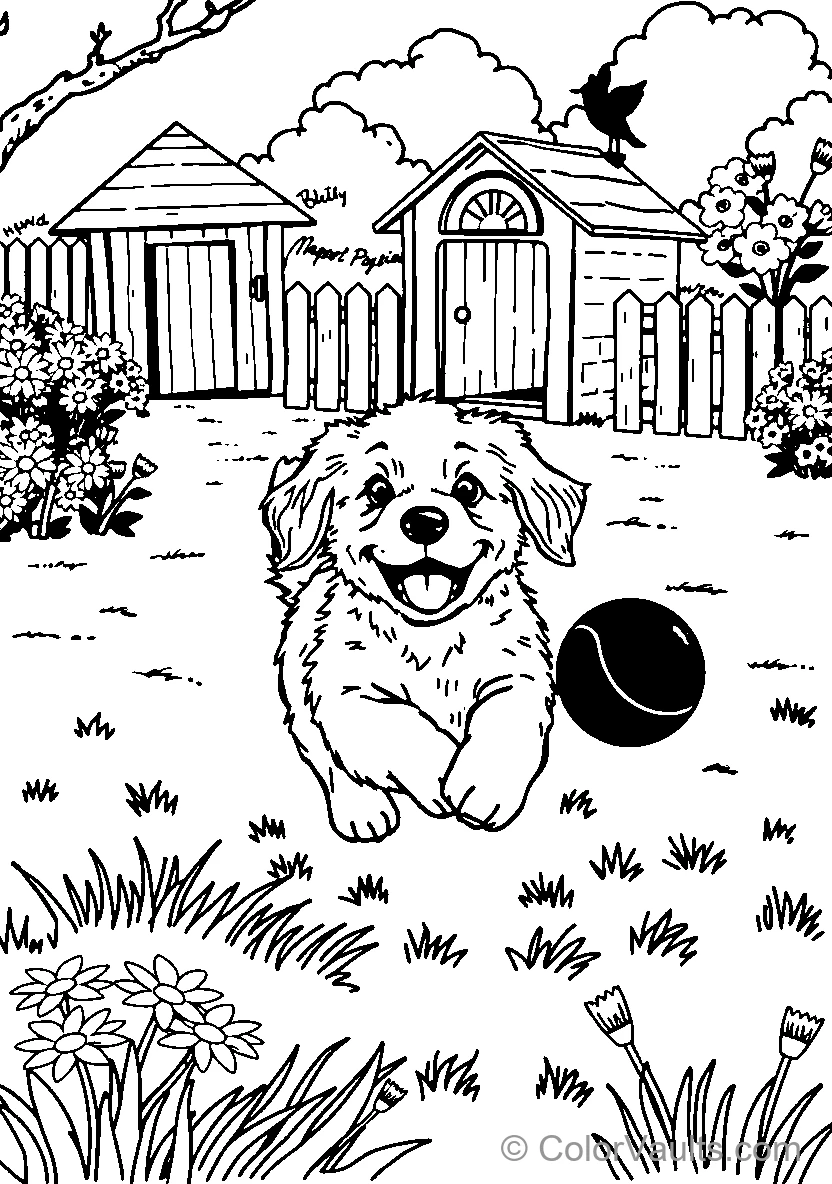 Dog Playing Ball