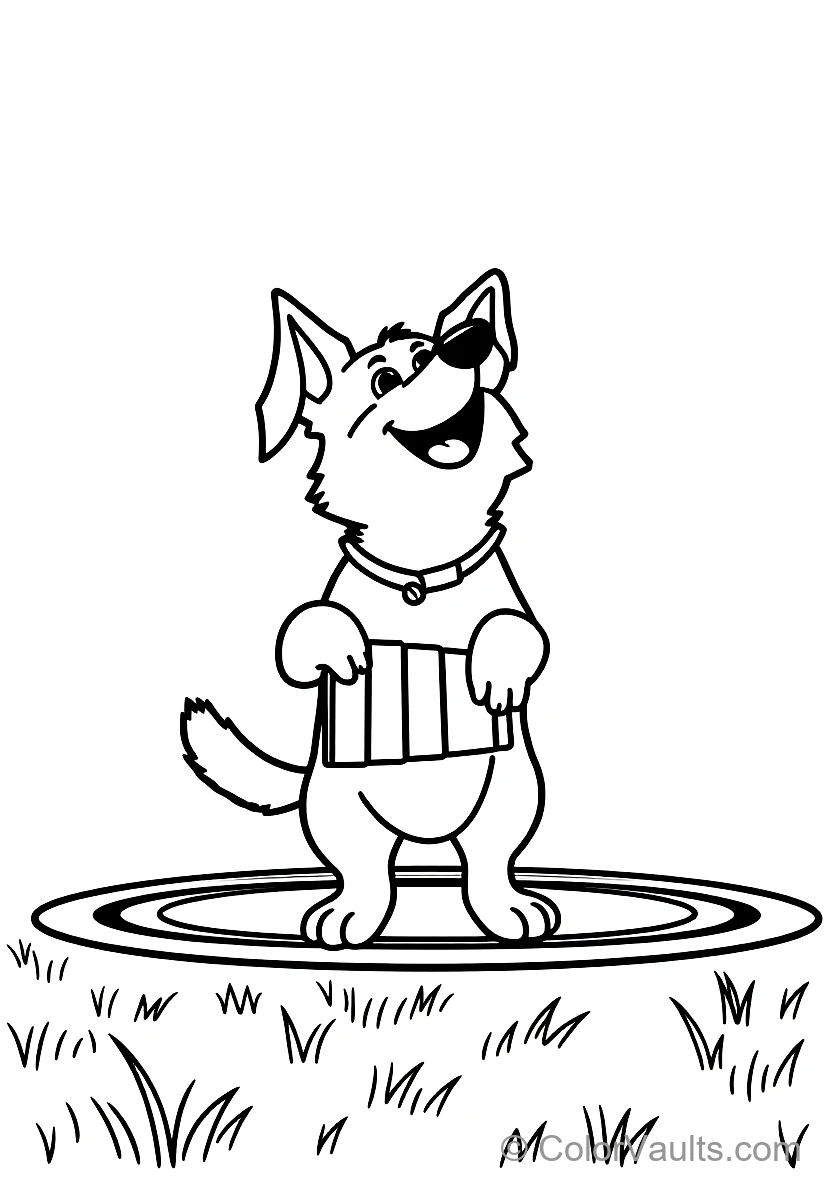 Cute Puppies & Dogs coloring page 3