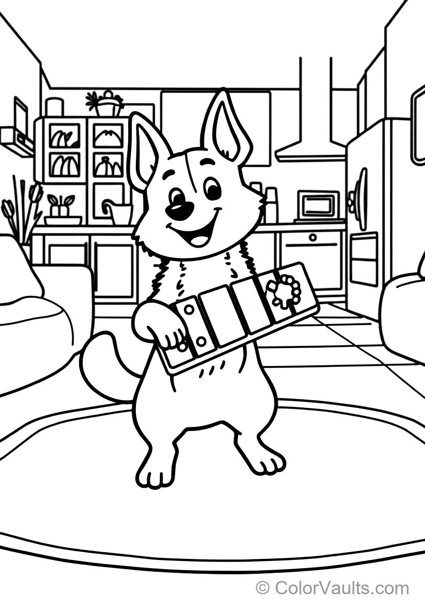 Bingo the Orange Heeler Dog Sister Dancing Happily (Scene 4)