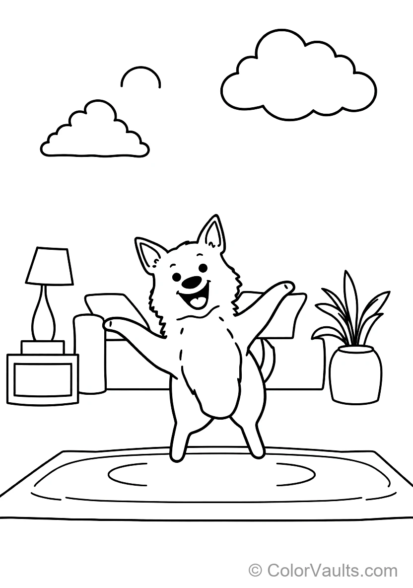 Bingo the Orange Heeler Dog Sister Dancing Happily (Scene 6)