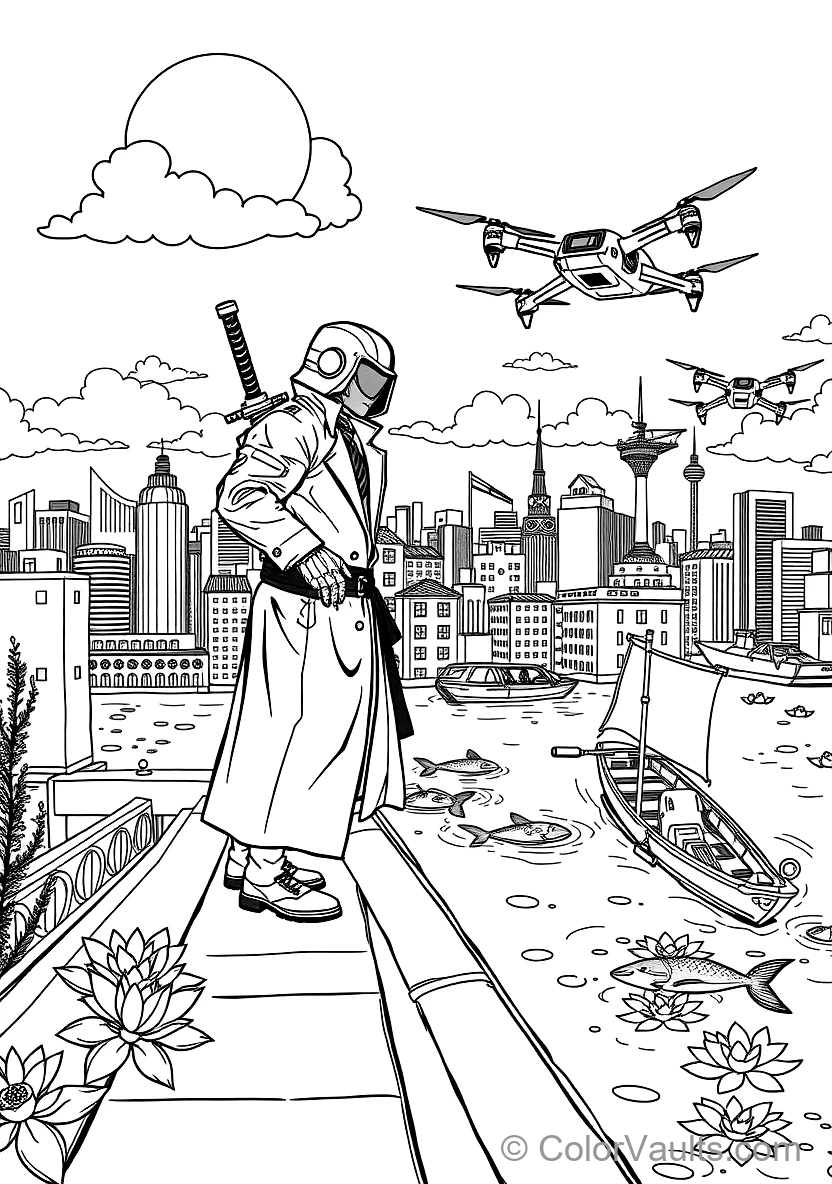 Futuristic Flying Ambulance Rushing Through Sky Lanes (2)