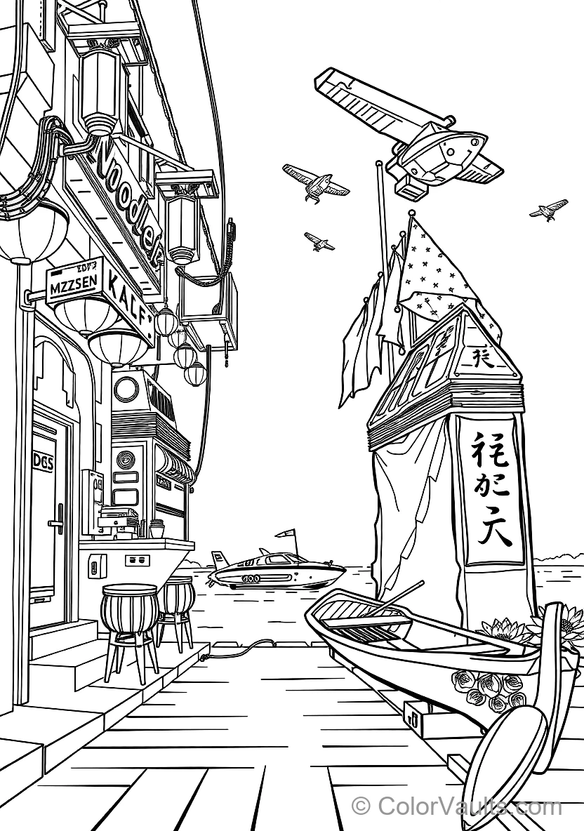 Futuristic Flying Ambulance Rushing Through Sky Lanes (3)