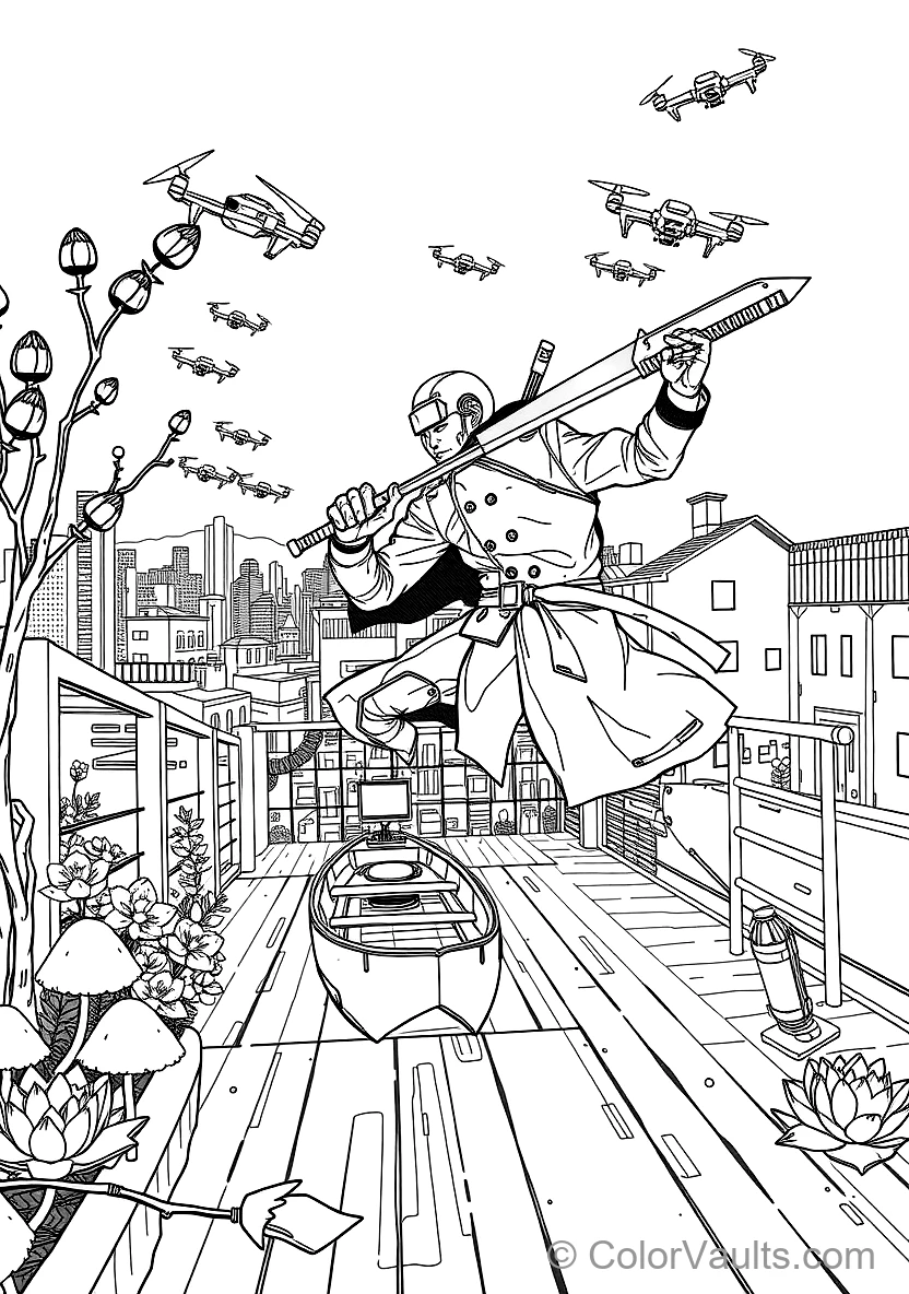 Futuristic Flying Ambulance Rushing Through Sky Lanes (6)